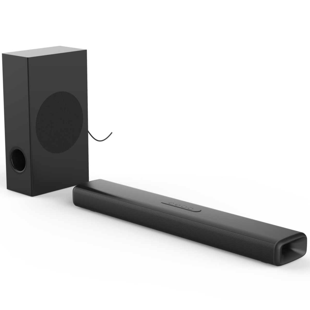 Home Bar And Theater - 100W TV 사운드바 서브우퍼 박스 포함