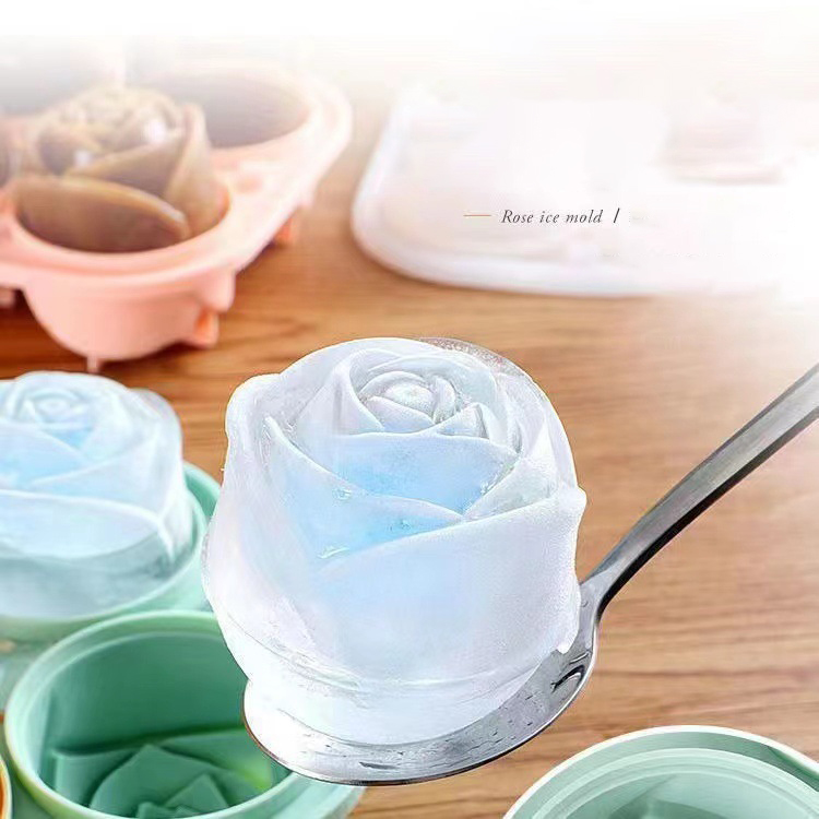 Ice Mold Sphere - 3D 로즈 아이스 몰드 4 홀
