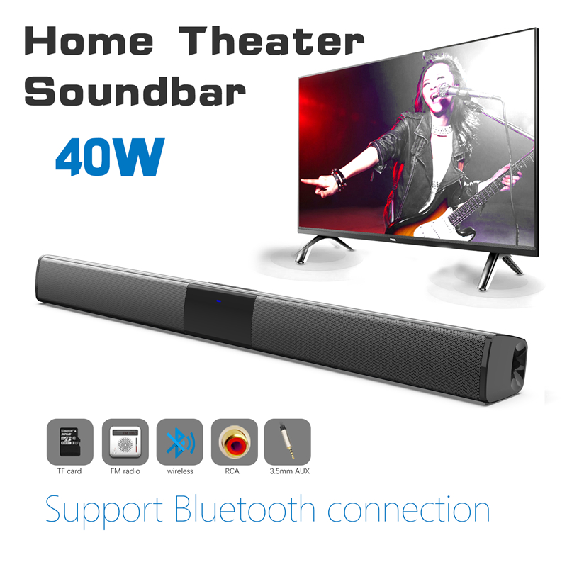 Home Bar And Theater - 40W 무선 블루투스 5.0 사운드바 스피커