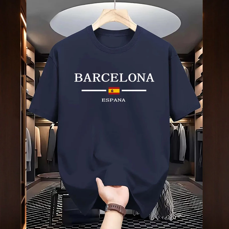 Home Barcelona - 바르셀로나 남성용 프린트 티셔츠 고품질 100%
