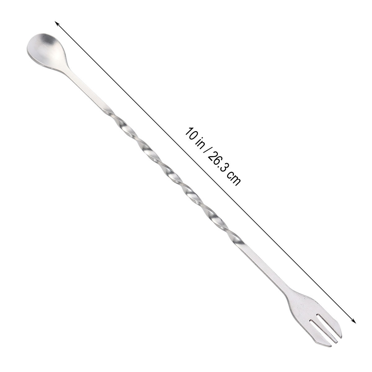 26cm 304 스테인리스 스틸 칵테일 스푼 믹싱 포크 - Bar Spoon Twisted 리뷰 및 가격